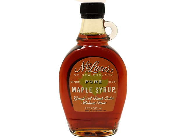 McLures Grade A Dark Color Robust Taste Maple Syrup