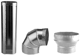 Galvanized 3 inch Single Wall Duct Pipe