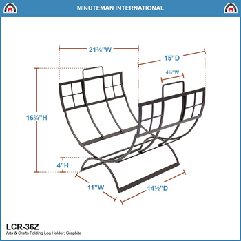 Minuteman LCR-36Z Arts and Craft Log Holder