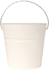 Glossy White Bucket 