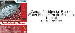 Camco Residential Electric Water Heater Troubleshooting Manual
