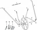 Earthway 6500W High Wheel Cultivator Parts