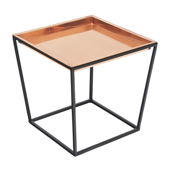 Achla FB-45C 14 Inch Arne Plant Stand With Copper Tray