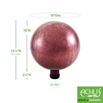 Achla G10-PL-C Plum 10 Inch Gazing Globe