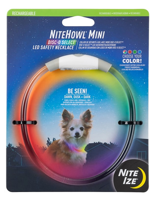 Nite Ize NiteHowl NHOMR-07S-R3 Mini Rechargeable LED Safety Necklace