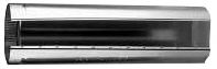 Galvanized 7 inch Single Wall Straight Stove Pipe