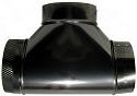 Blue 6 inch Single Wall Stove Pipe Tee Joint 