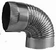 Blue 8 inch Single Wall Stove Pipe Elbows