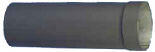 Heat-Fab Black 7 inch 22 Gauge Single Wall Adjustable Length Stove Pipe