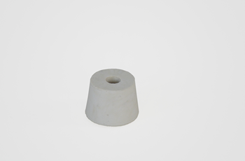 Size 10 Rubber Stopper With Single Hole – Silicone, With Rim, Fits Flask & Funnel, Airlock Ready