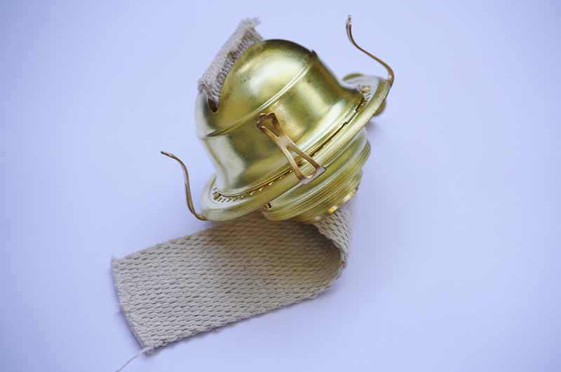 #3 Brass Queen Anne Oil Lamp Burner