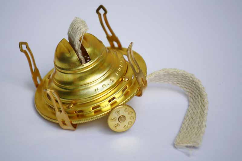 #1 Brass Queen Anne Oil Lamp Burner