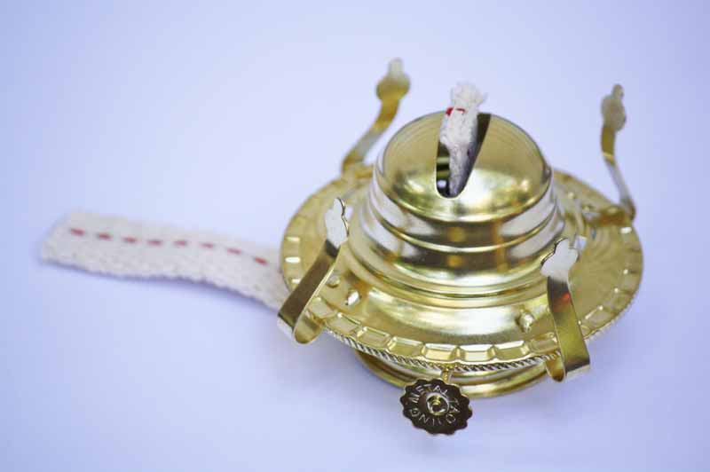 #2 Brass Plated Oil Lamp Burner