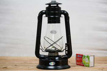 Large Black Hanging Oil Lantern