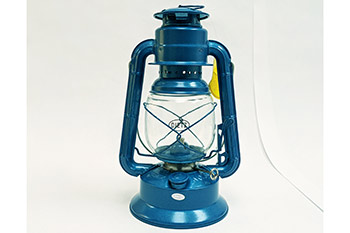 Small Blue Camping Oil Lantern