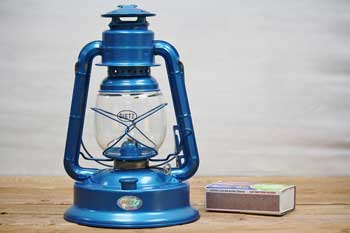 Blue Camping Oil Lantern