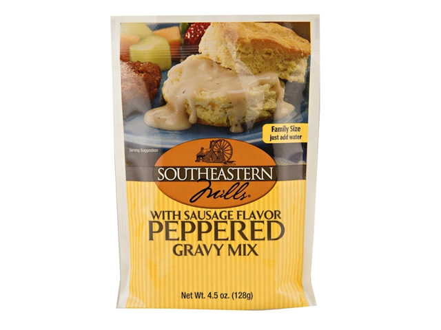 Peppered Gravy Mix with Sausage Flavor
