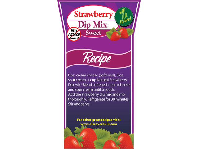 Natural Strawberry Dip Mix