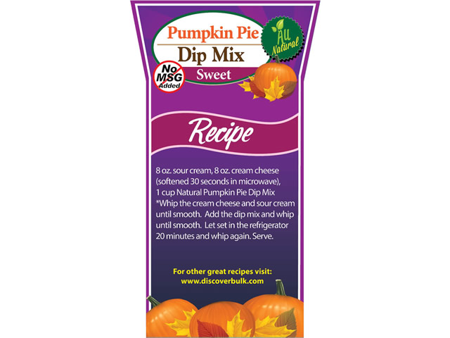 Natural Pumpkin Pie Dip Mix