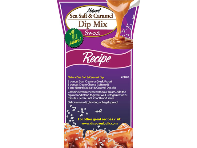 Natural Sea Salt and Caramel Dip Mix