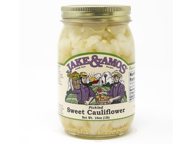 Jake and Amos Pickled Sweet Cauliflower