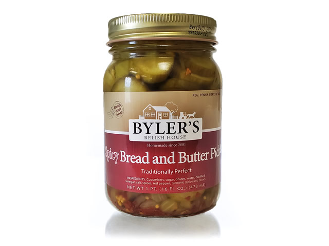 Bylers Relish House Spicy Bread and Butter Pickles
