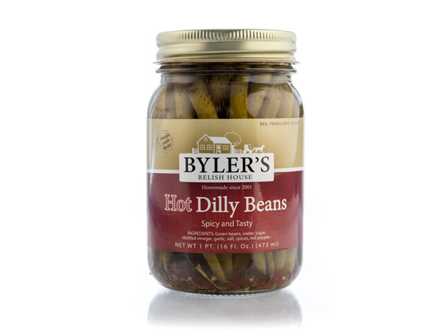 Bylers Relish House Hot Dilly Beans