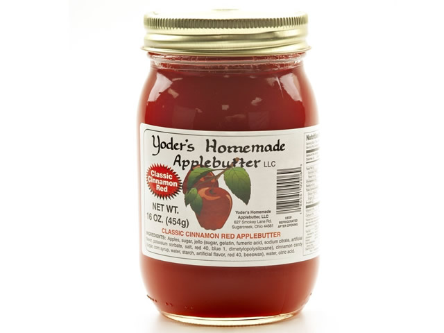 Yoders Homemade Apple Butter Classic Cinnamon Red Apple Butter