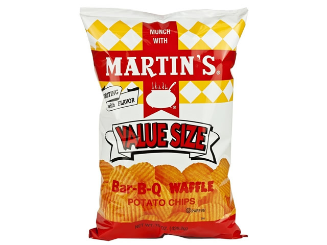 Martins Bar-B-Q Ripple Potato Chips