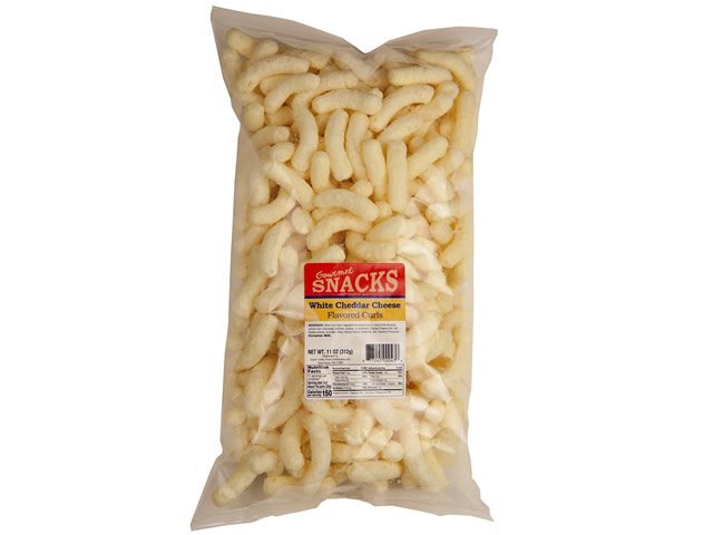 Gourmet Snacks White Cheddar Cheese Curls
