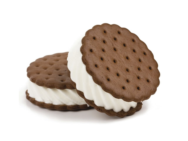 Chocolate Scalloped Ice Cream Wafers