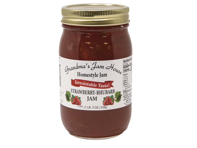 Grandmas Jam House Homestyle Strawberry Rhubarb Jam