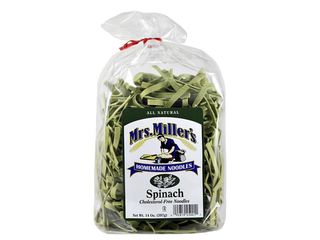 Mrs Millers Spinach Noodles