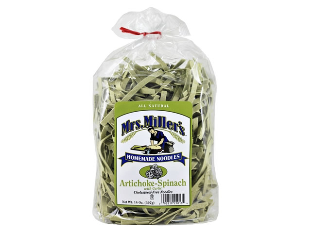 Mrs Millers Artichoke-Spinach Noodles
