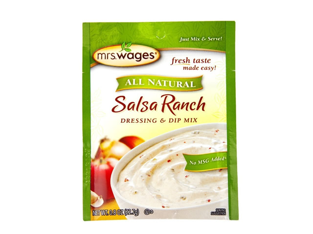 All Natural Salsa Ranch Dressing and Dip Mix