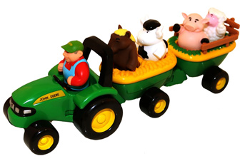 John Deere Animal Sounds Hay Ride Toy