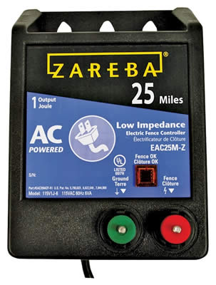 Zareba EAC25M-Z Electric Fence Charger