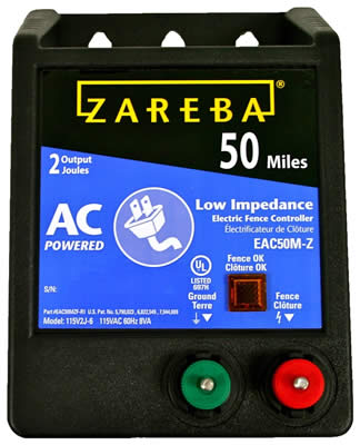 Zareba EAC50M-Z Electric Fence Charger