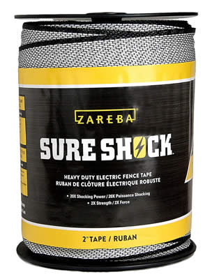 Zareba Sure Shock HDT500W2-Z Poly Tape