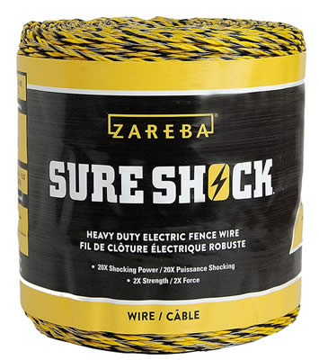 Zareba Sure Shock HDW1320YA-Z Heavy-Duty Polywire