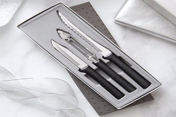 Rada Black Handled Peel, Pare and Slice Gift Set