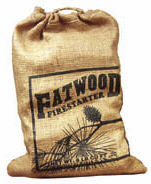 8lb Burlap Bag of Fatwood 