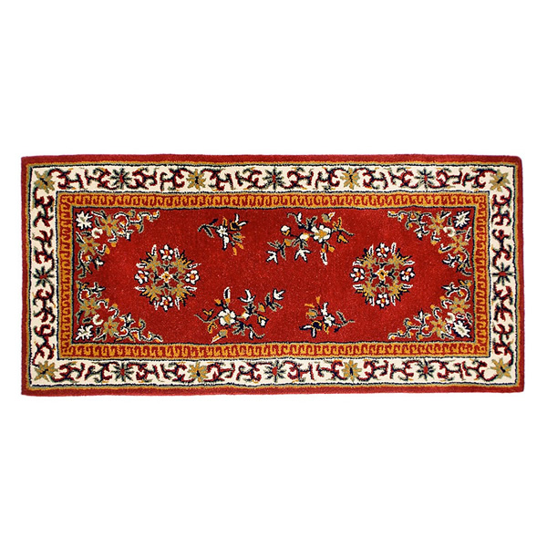 Minuteman H-32 56x26 Inch Burgundy Oriental Rectangular Rug