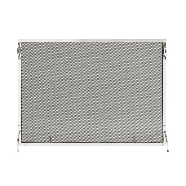 Minuteman SSM-4433NP 44x33 Inch Montreal Polished Nickel Fireplace Screen