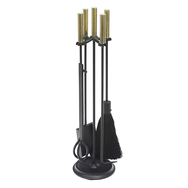 Minuteman WR-48PB Polished Brass and Black Bedford Tool Set