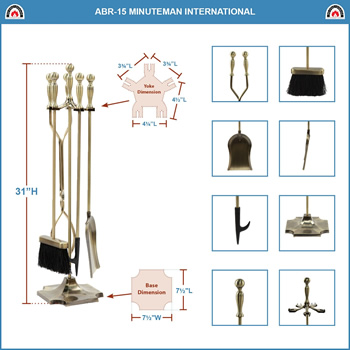 Minuteman ABR-15 Antique Brass Concord Tool Set