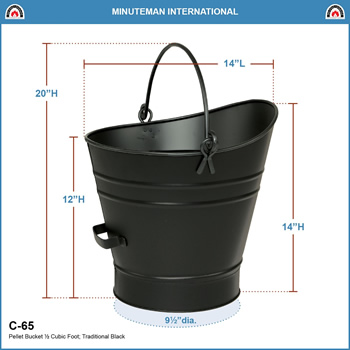 Minuteman C-65 Small Traditional Pellet Bucket