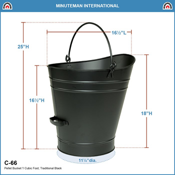 Minuteman C-66 Large Traditional Pellet Bucket