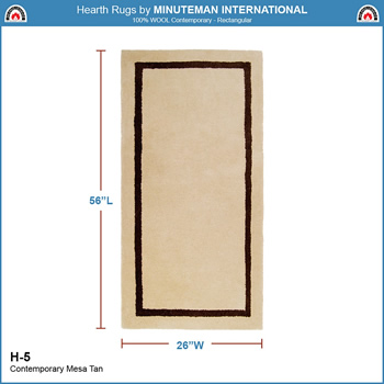 Minuteman H-5 Mesa Tan Contemporary Rectangular Rug