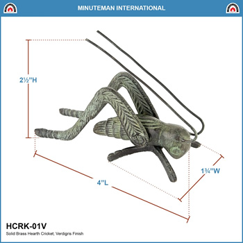 Minuteman HCRK-01V Verdigris Hearth Cricket